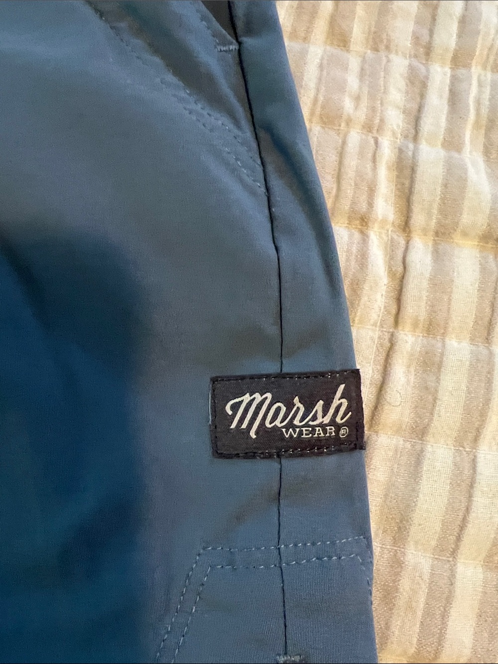Marsh wear Women's Slate blue Gray Athletic Running Shorts - Picture 2 of 4